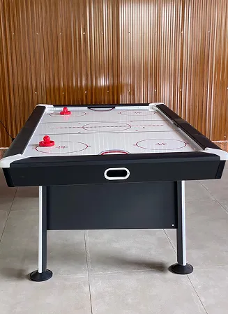 Carrom board game setup at Riveria by V Stays for indoor leisure time