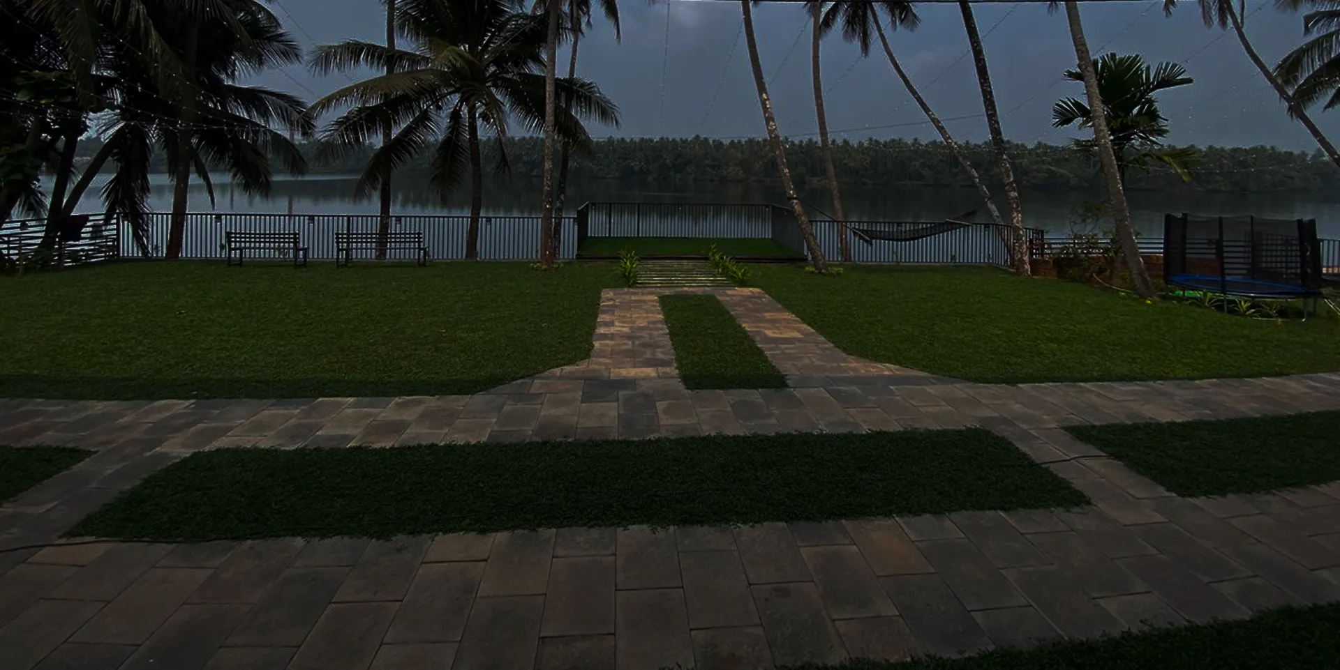 Riveria by V Stays riverside resort background on Chaliyar River in Kerala